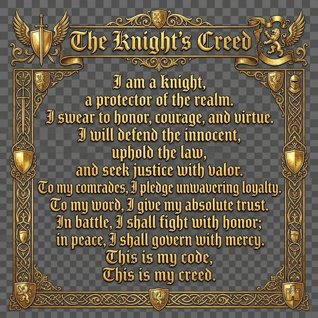 The Knights Creed